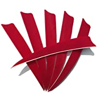 SHARROW 50pcs Plumas de Flecha 5 Pulgadas Flechas Plumas Turquía Fletching ala Derecha